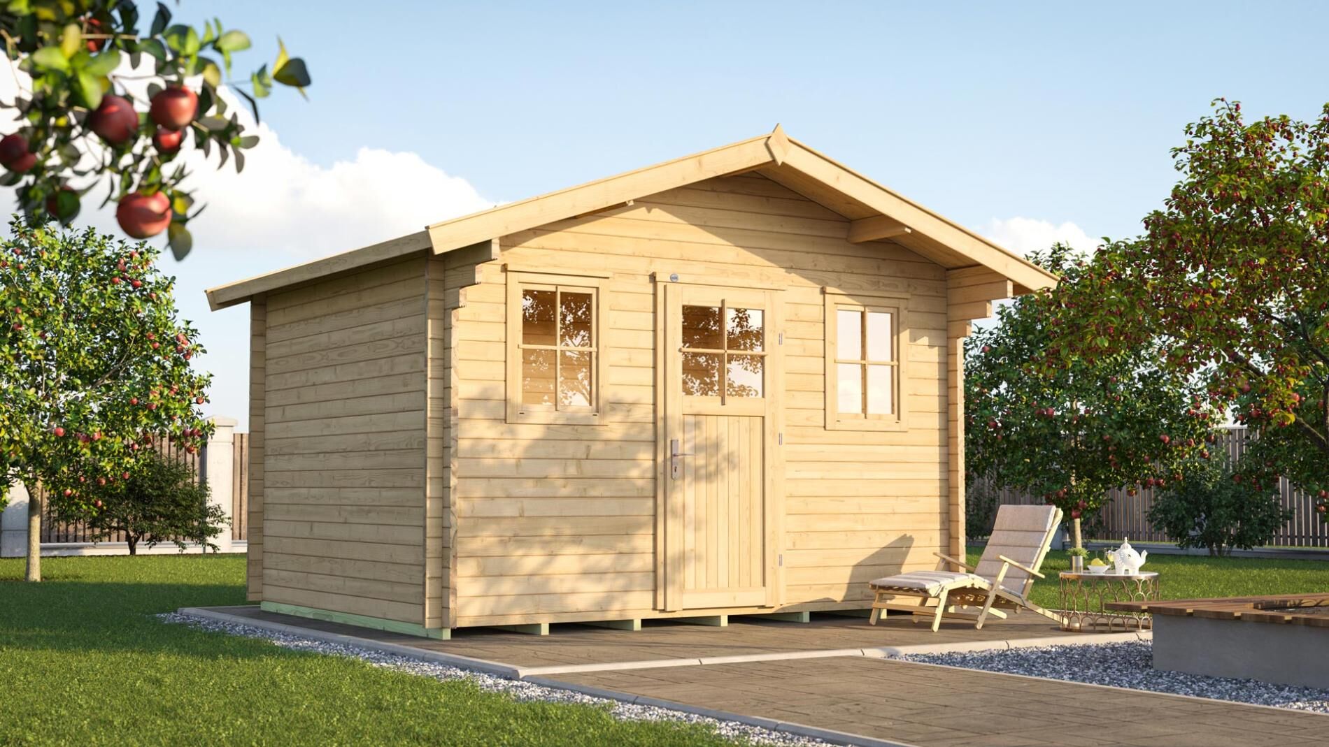 weka Weekendhaus 138 Gartenhaus 4,5x3,7m