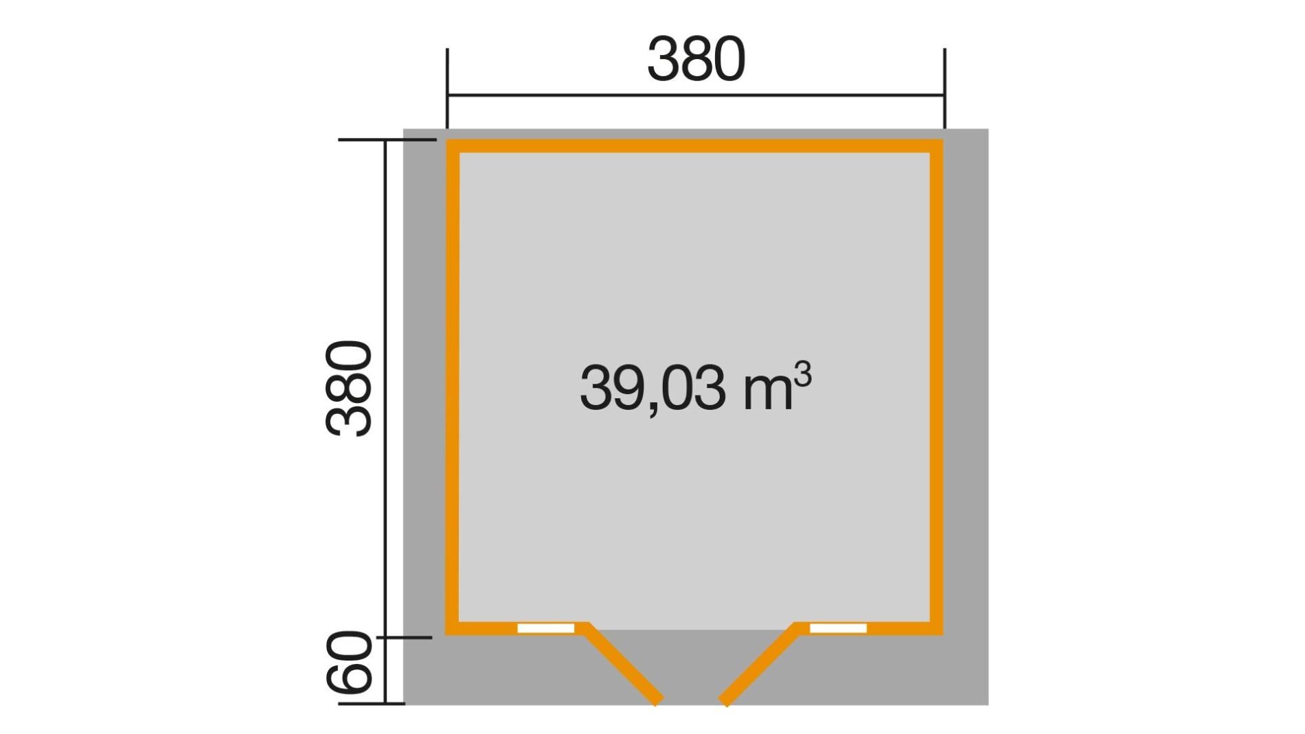 weka Weekendhaus 137 Gartenhaus 4,6x4,5m