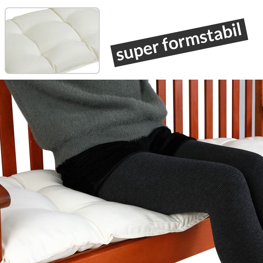 Bankauflage Creme 110x50x8cm