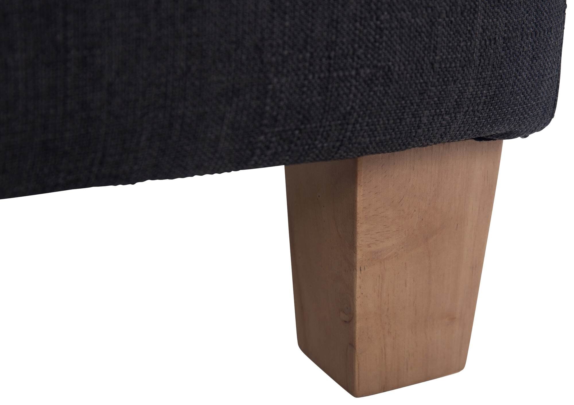 Sitzhocker Pharao, antik-hell, schwarz