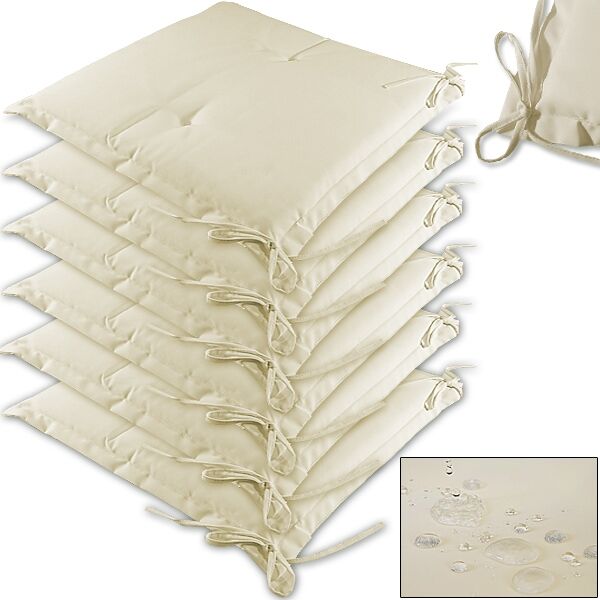 Sitzkissen 6er-Set Boston Creme 43x39x5cm