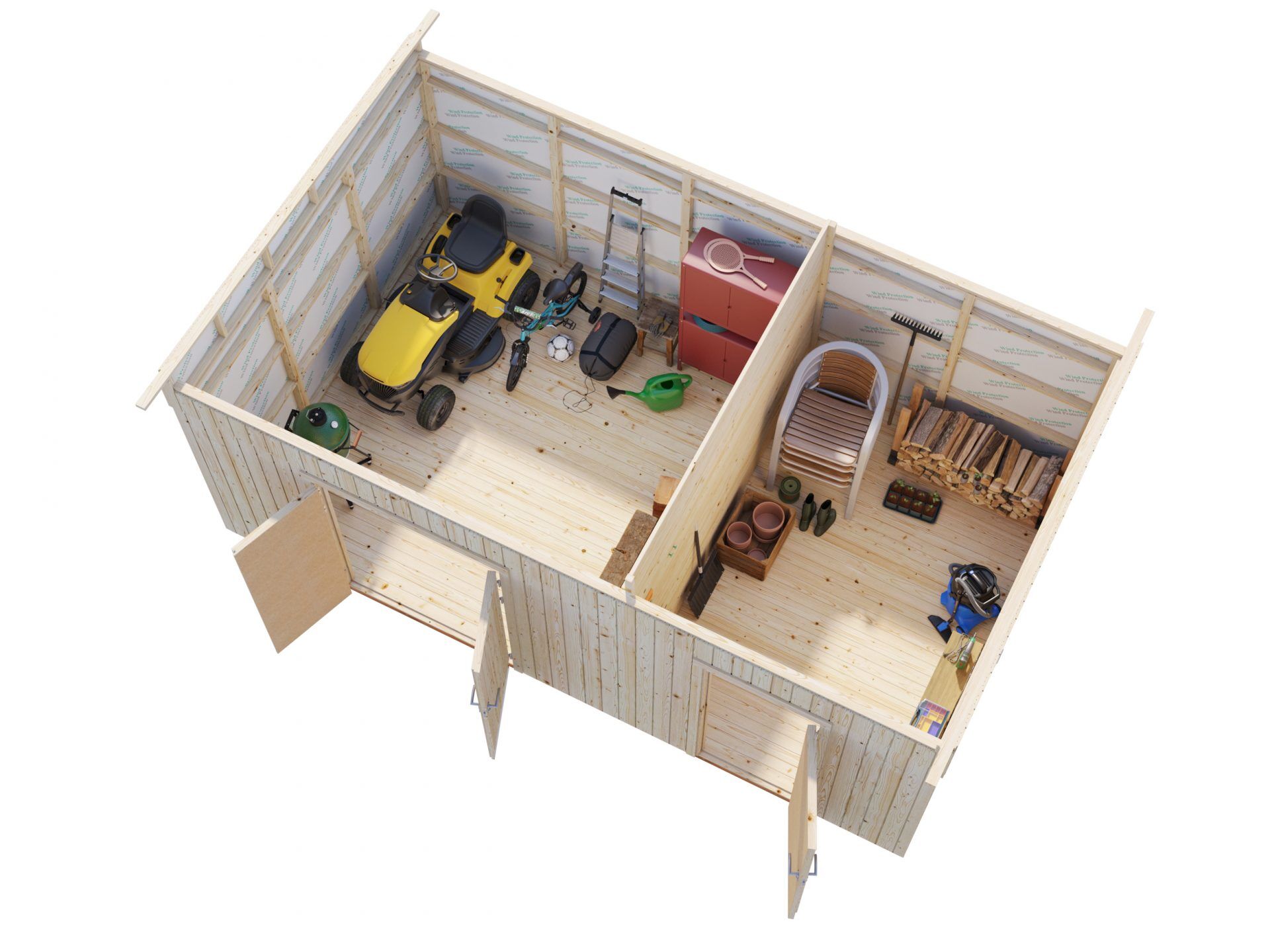 Palmako Gerätehaus Kalle 16,9 m²