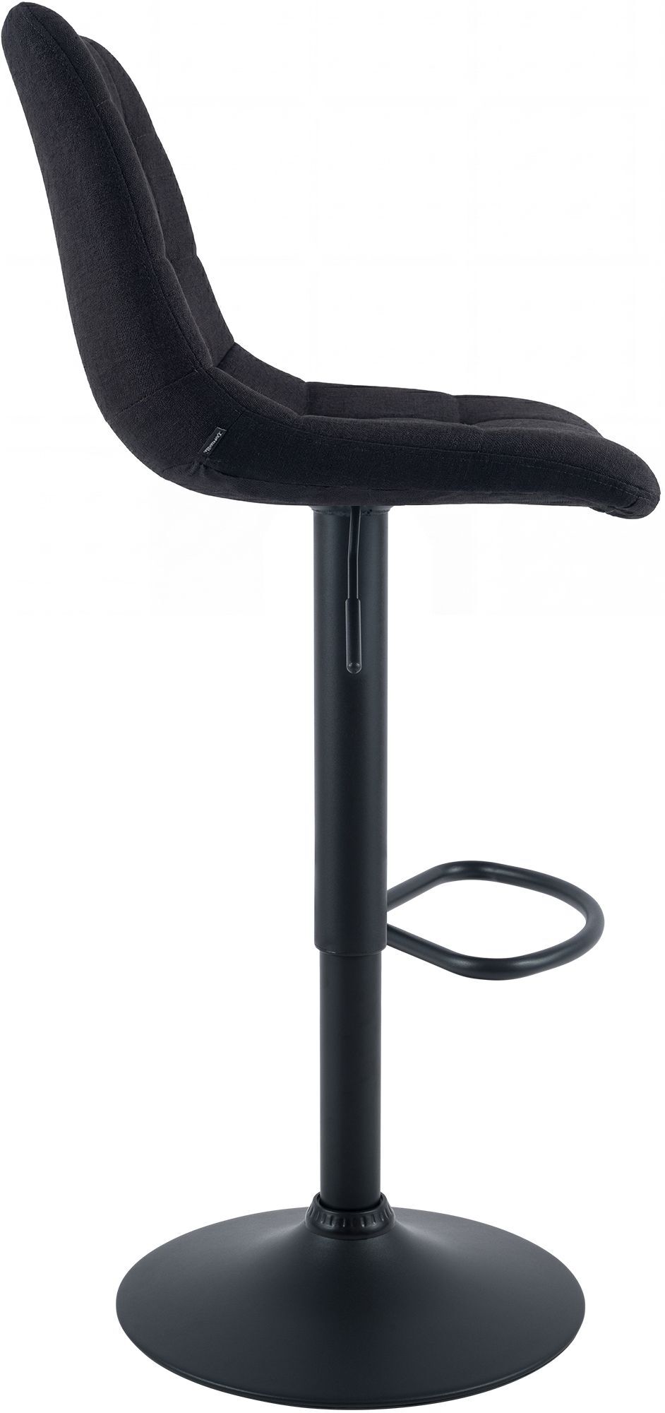 Barhocker Mapun Stoff, schwarz