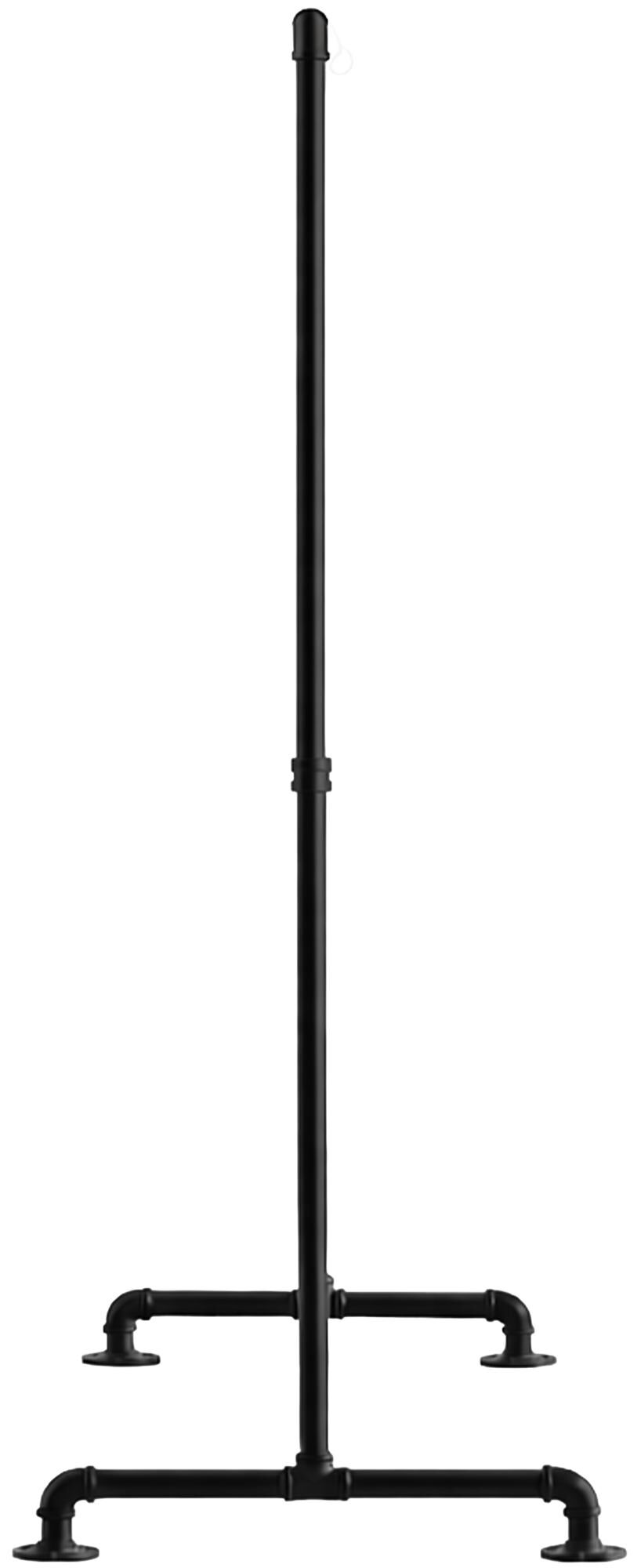 Kleiderständer Jersey 55x120x150, schwarz