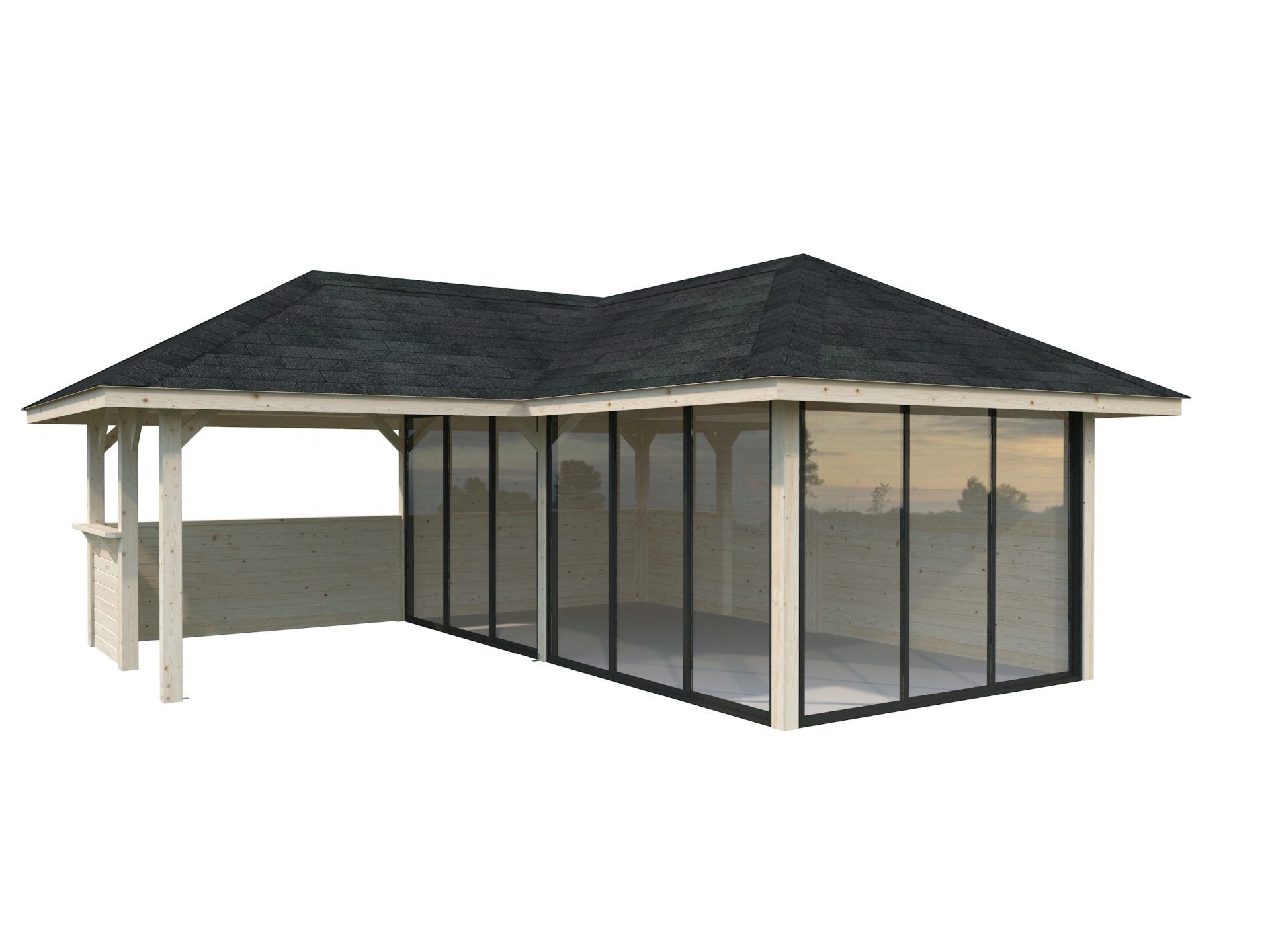 Palmako Pavillon Bianca 24,9 m2 Set 223 Slide