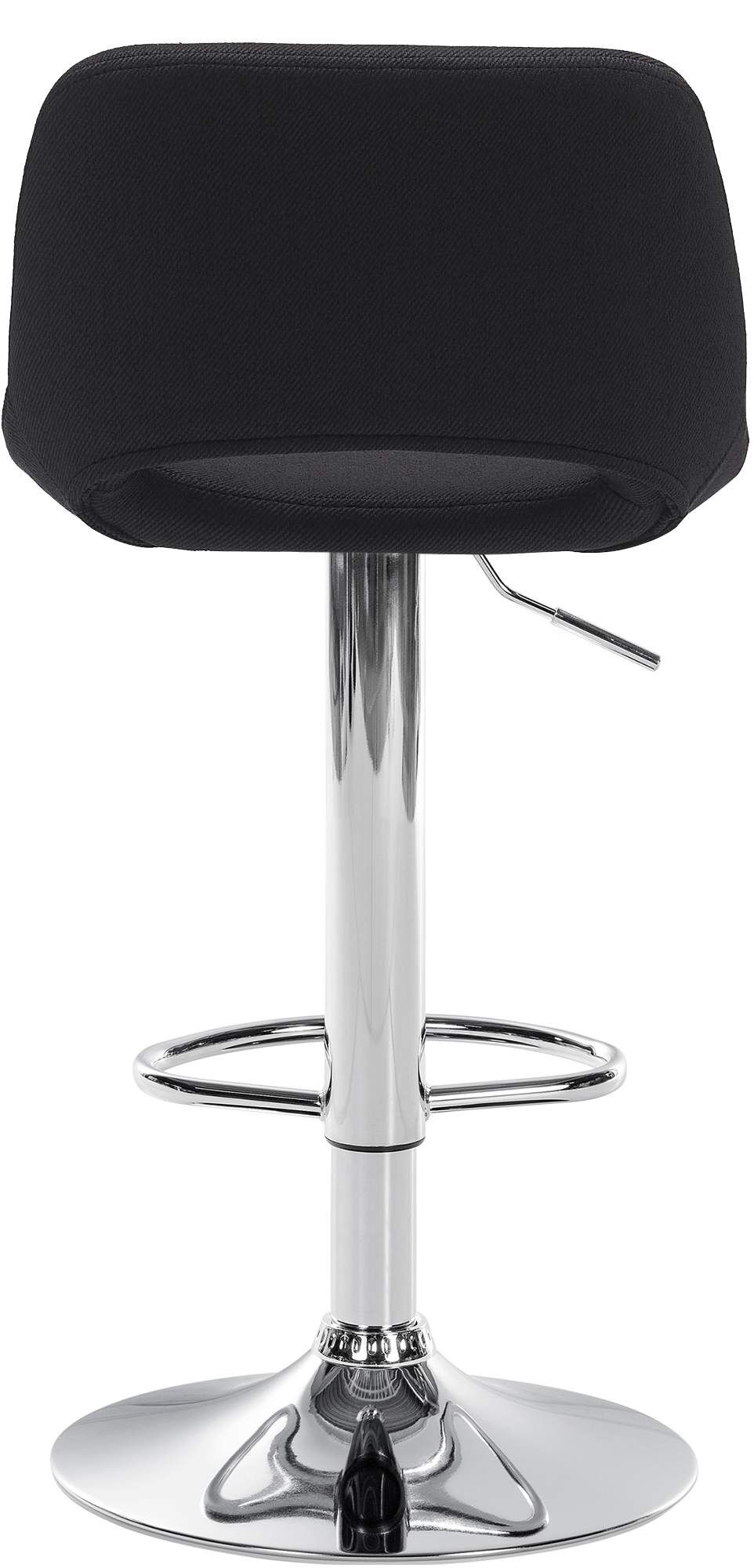 2er Set Barhocker Camden Stoff chrom, schwarz