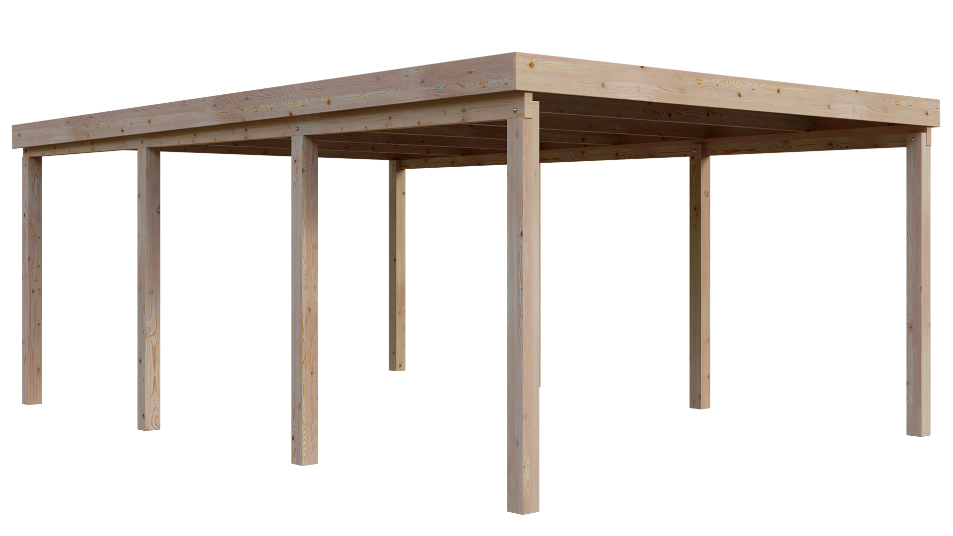 Carport Holz 410x600cm Lärche