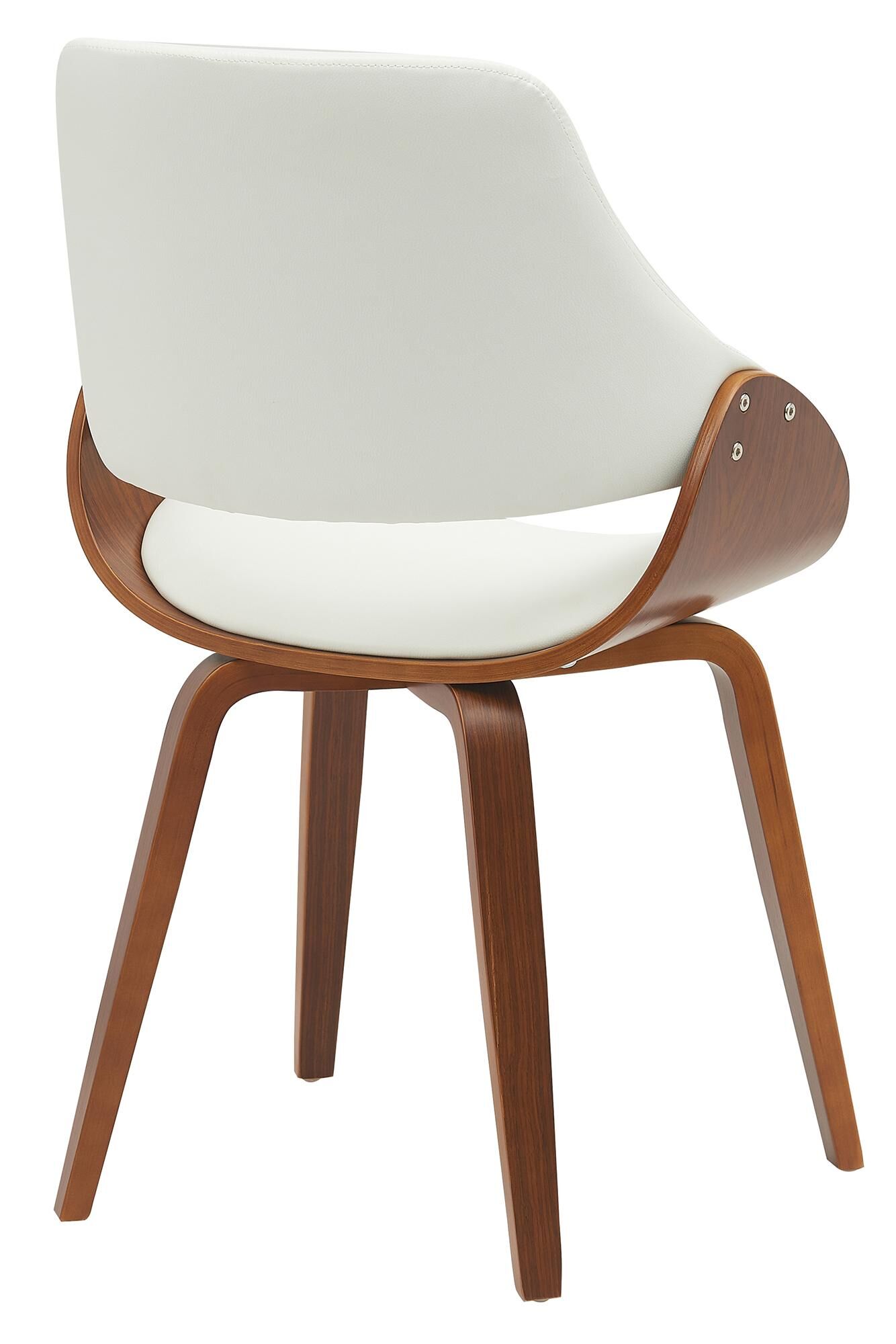 Esszimmerstuhl Vangale Kunstleder, walnuss/weiß