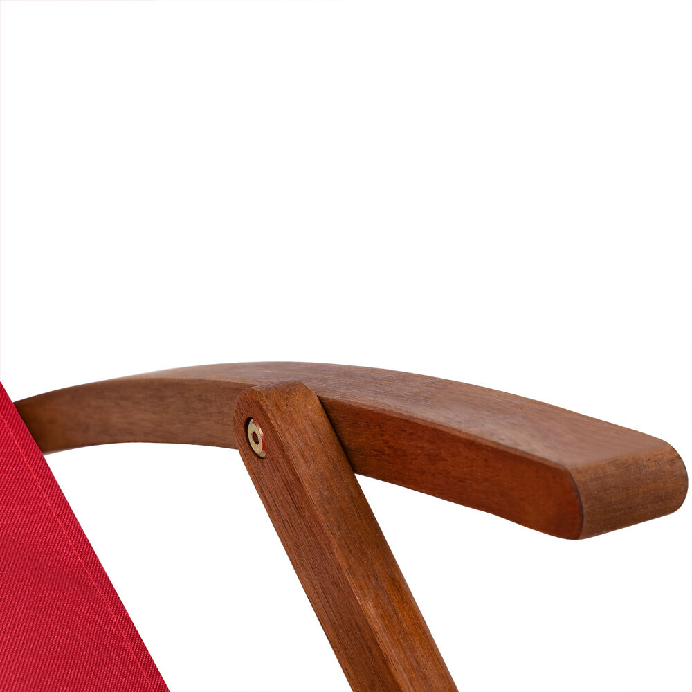 Gartenliege Rot Akazienholz 94x60x94cm