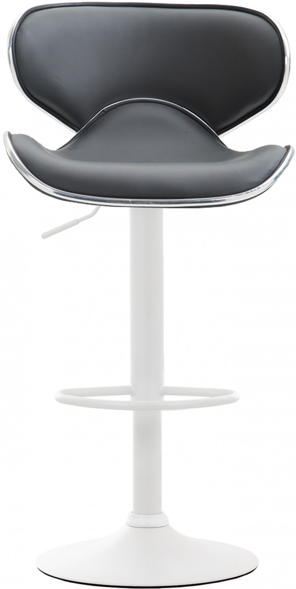 2er Set Barhocker Las Vegas V2 Kunstleder weiß, grau