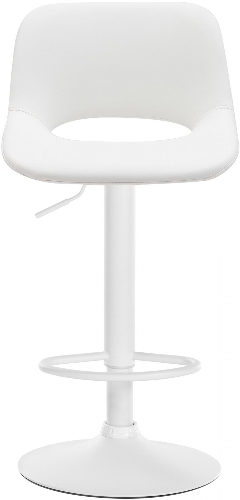 2er Set Barhocker Camden Kunstleder weiß, weiß