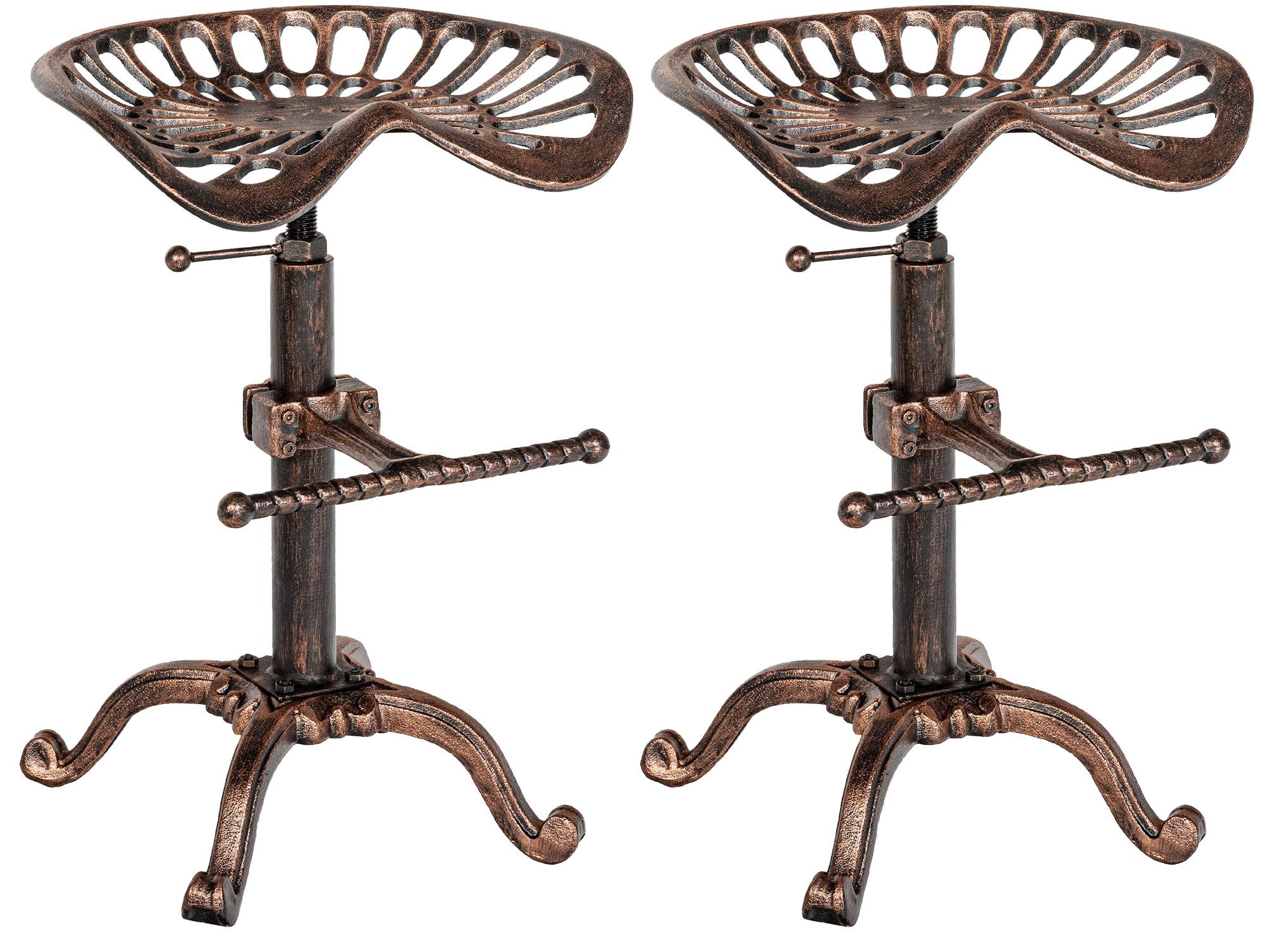 2er Set Barhocker Butch, bronze