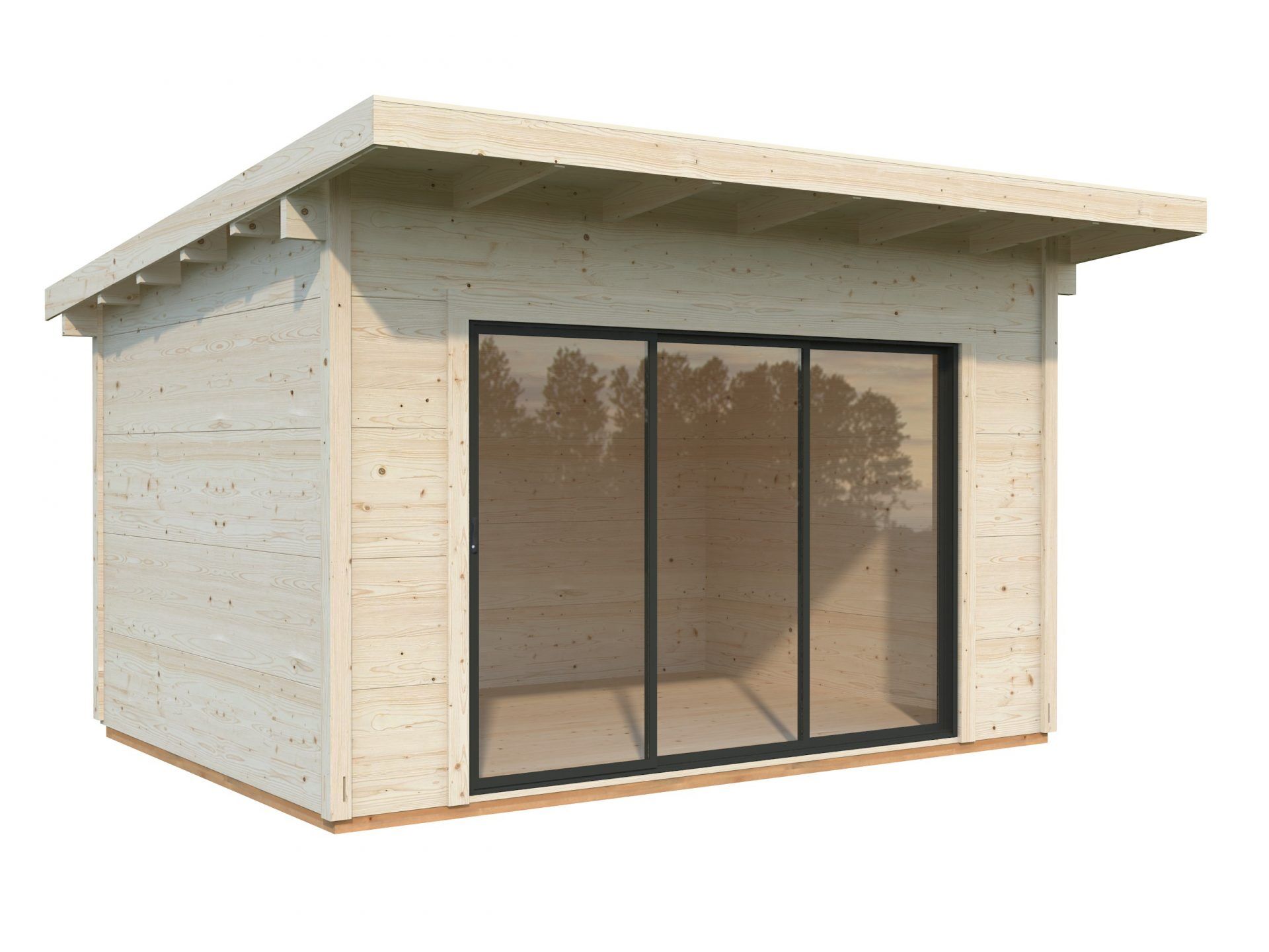Palmako Pultdach Gartenhaus Grace 11,2 m2 Slide Plus