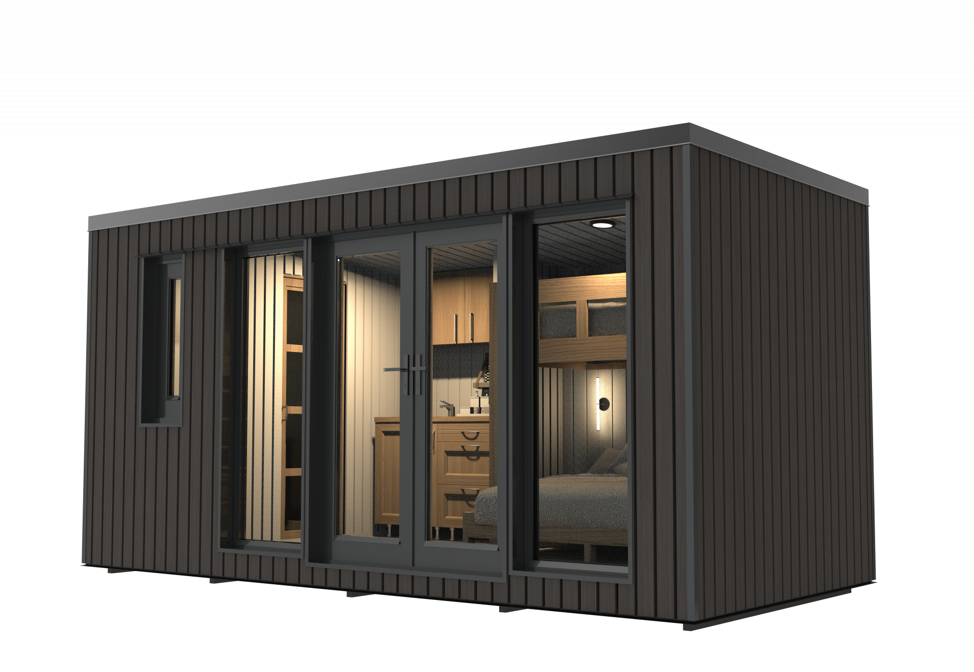 Mobilhaus Tinyhaus 2,3 x 4,9 m, Naturbelassen