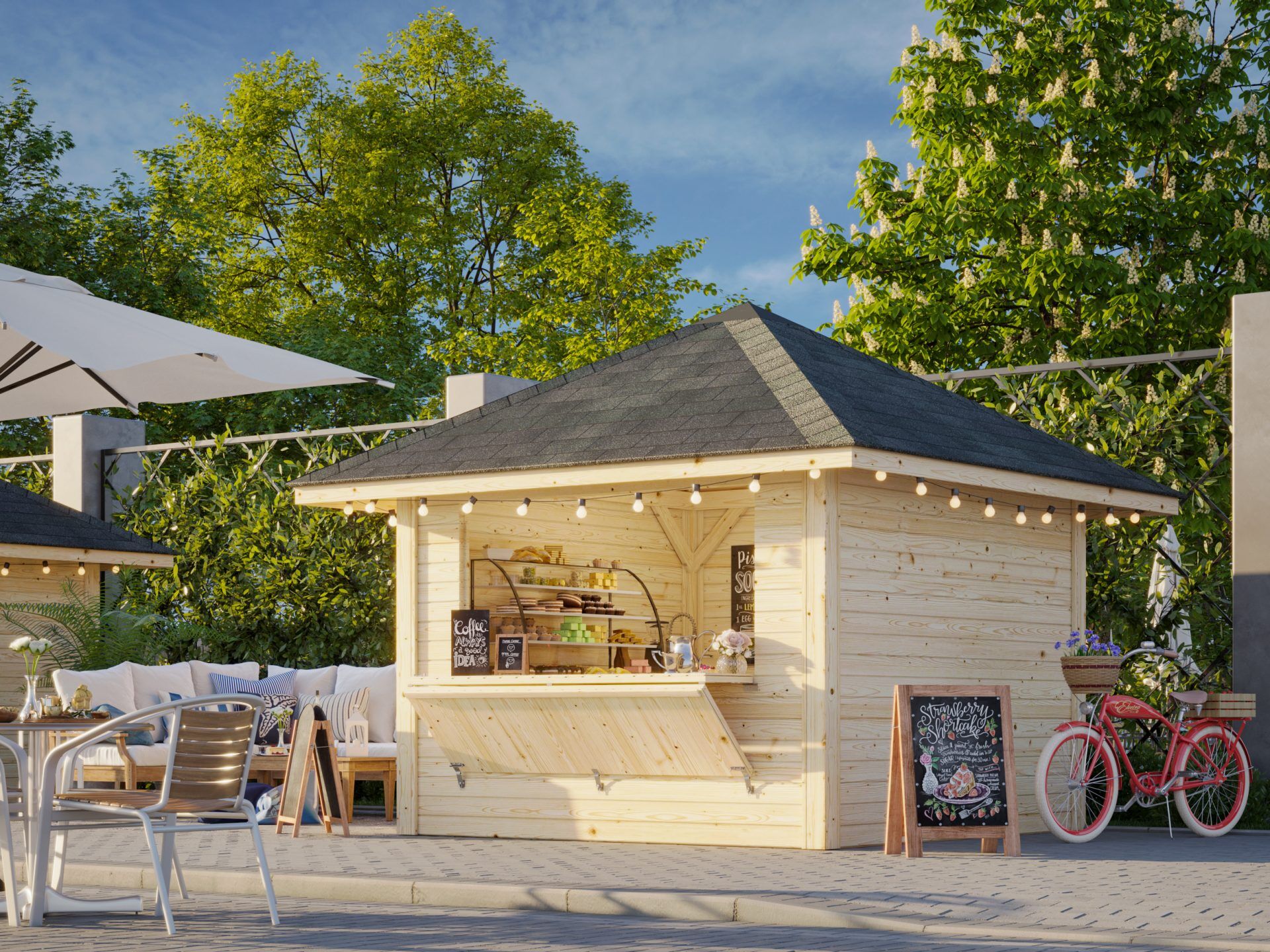 Palmako Marktstand Bianca 8,3 m2 Set 104