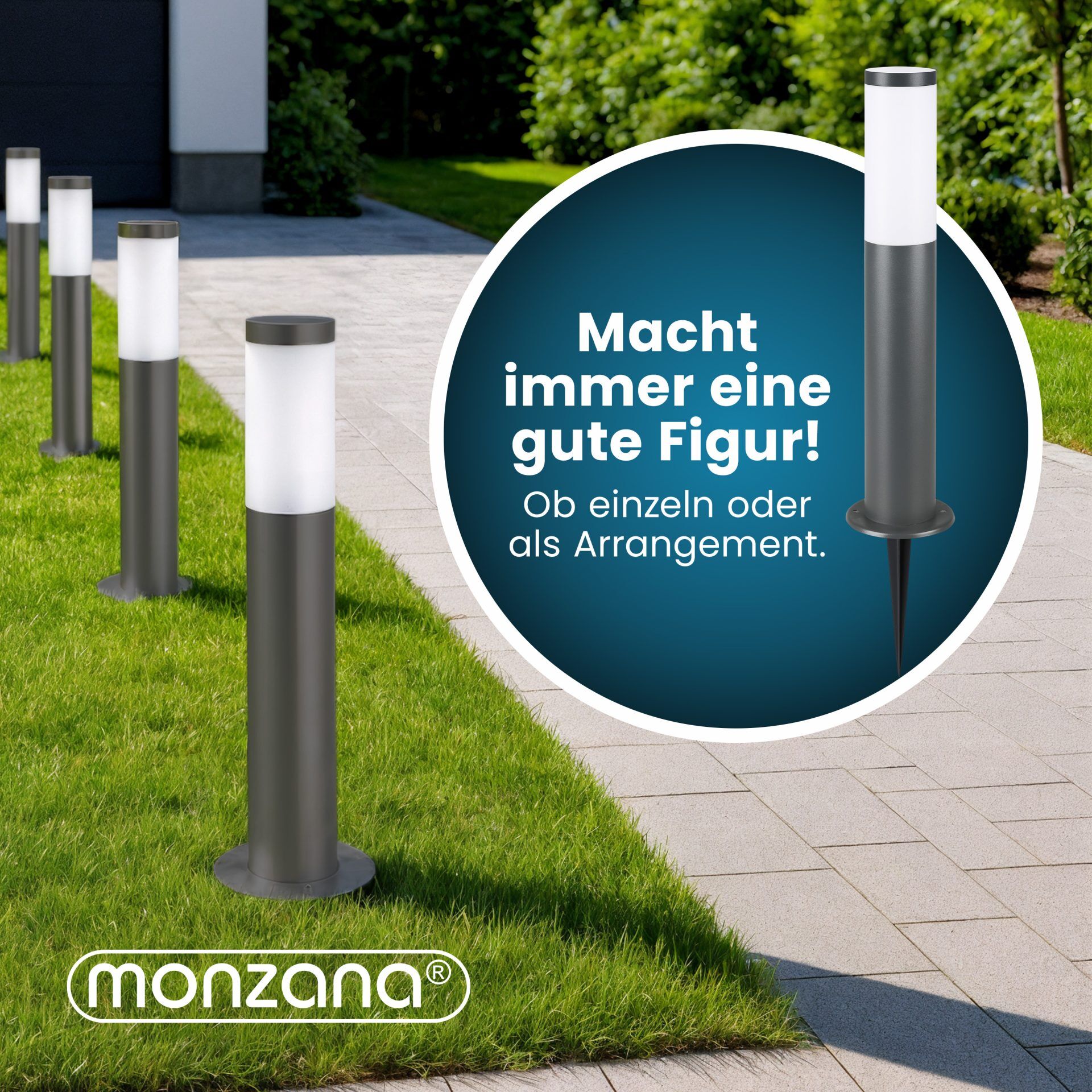 Wegeleuchte Dahlia Anthrazit