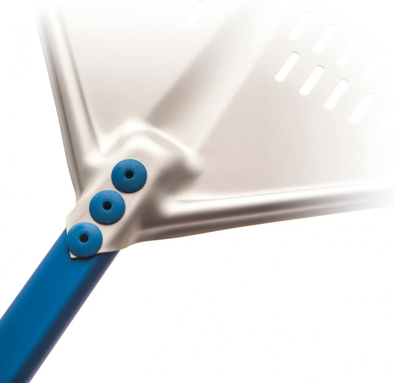 Pizzaschaufel Azzurra Alu rechteckig 33x33cm perforiert