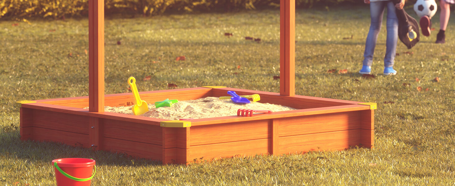 Sandkasten Max 140x140cm UV-Schutz 50+