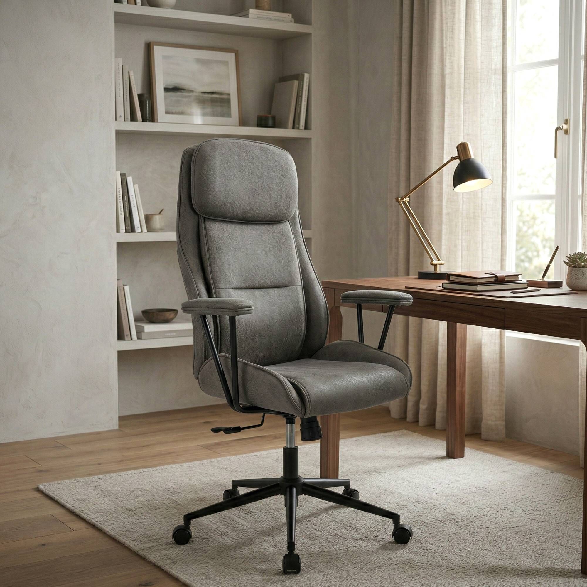 Bürostuhl Siddar, antik-grau