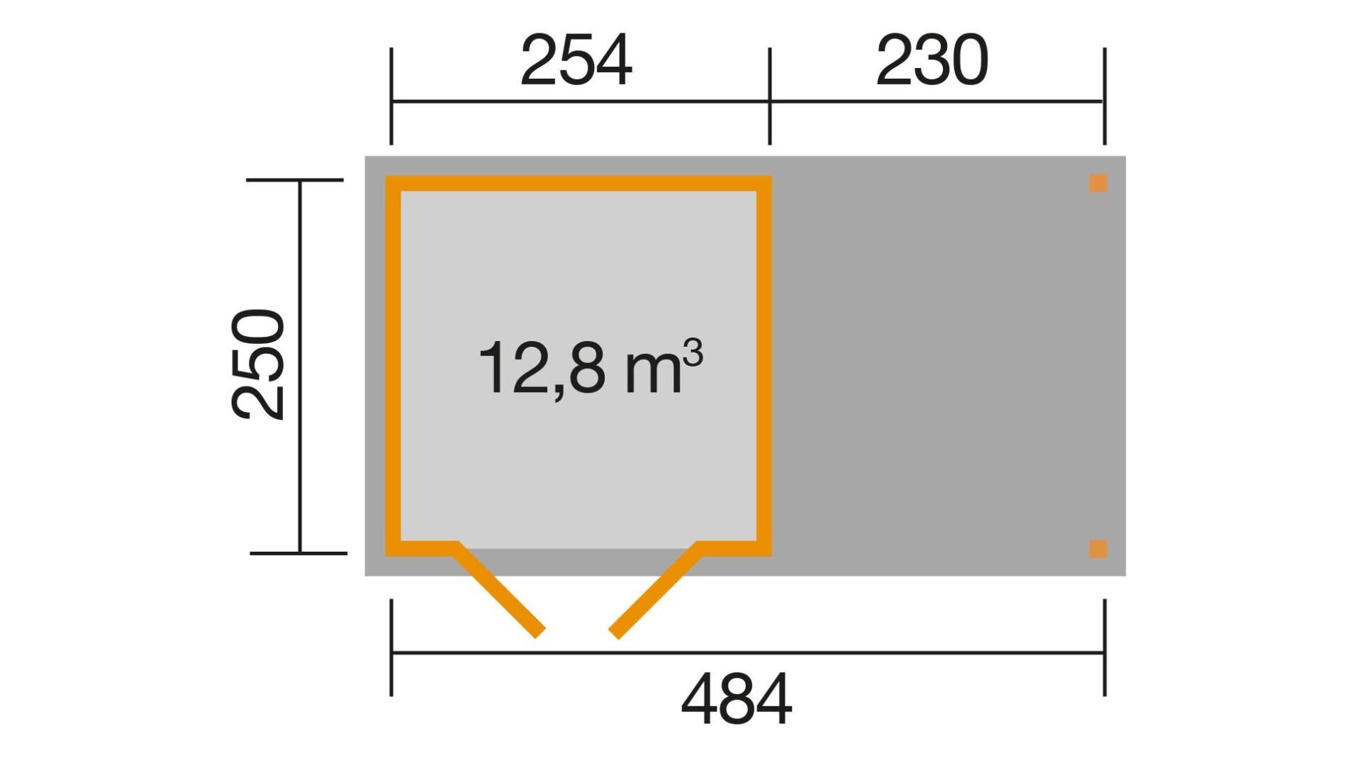 weka Gartenhaus 321 B 5,1x2,9m
