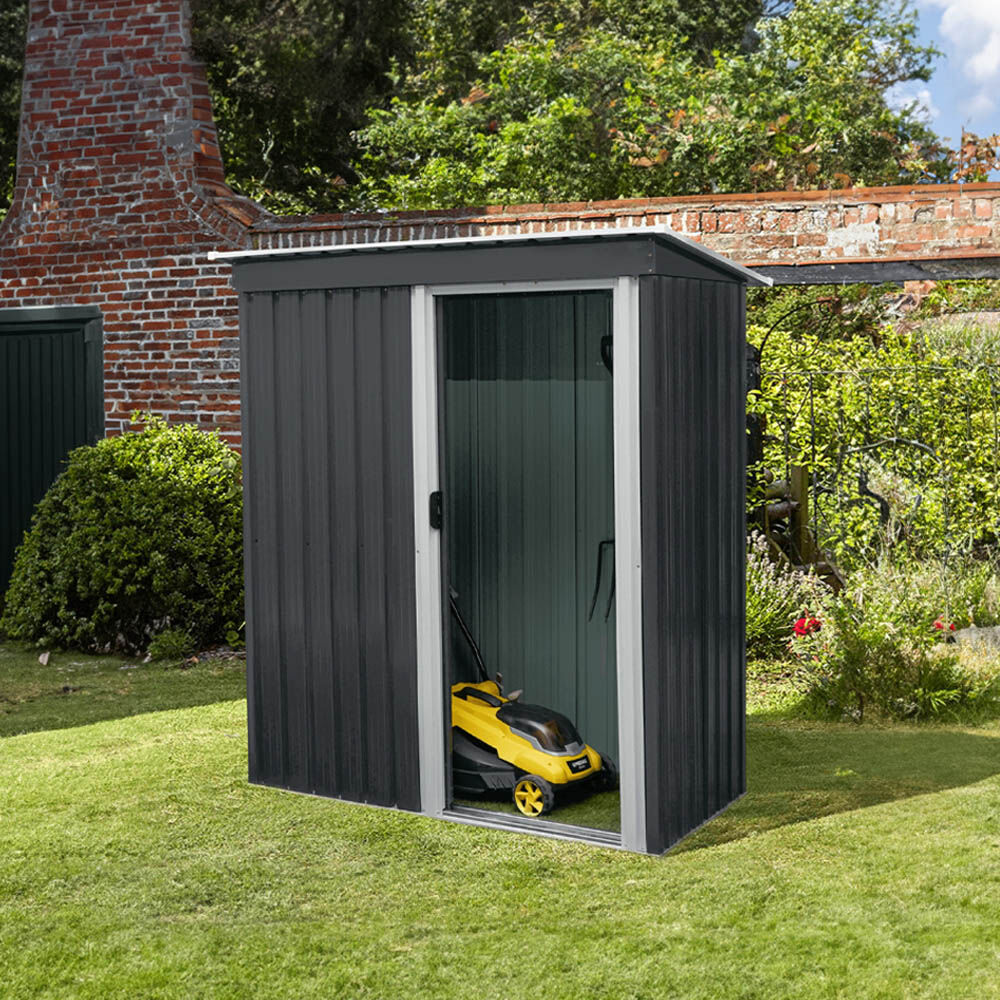 Geräteschuppen aus verzinktem Stahl BOHIO XS - 163 x 182 cm