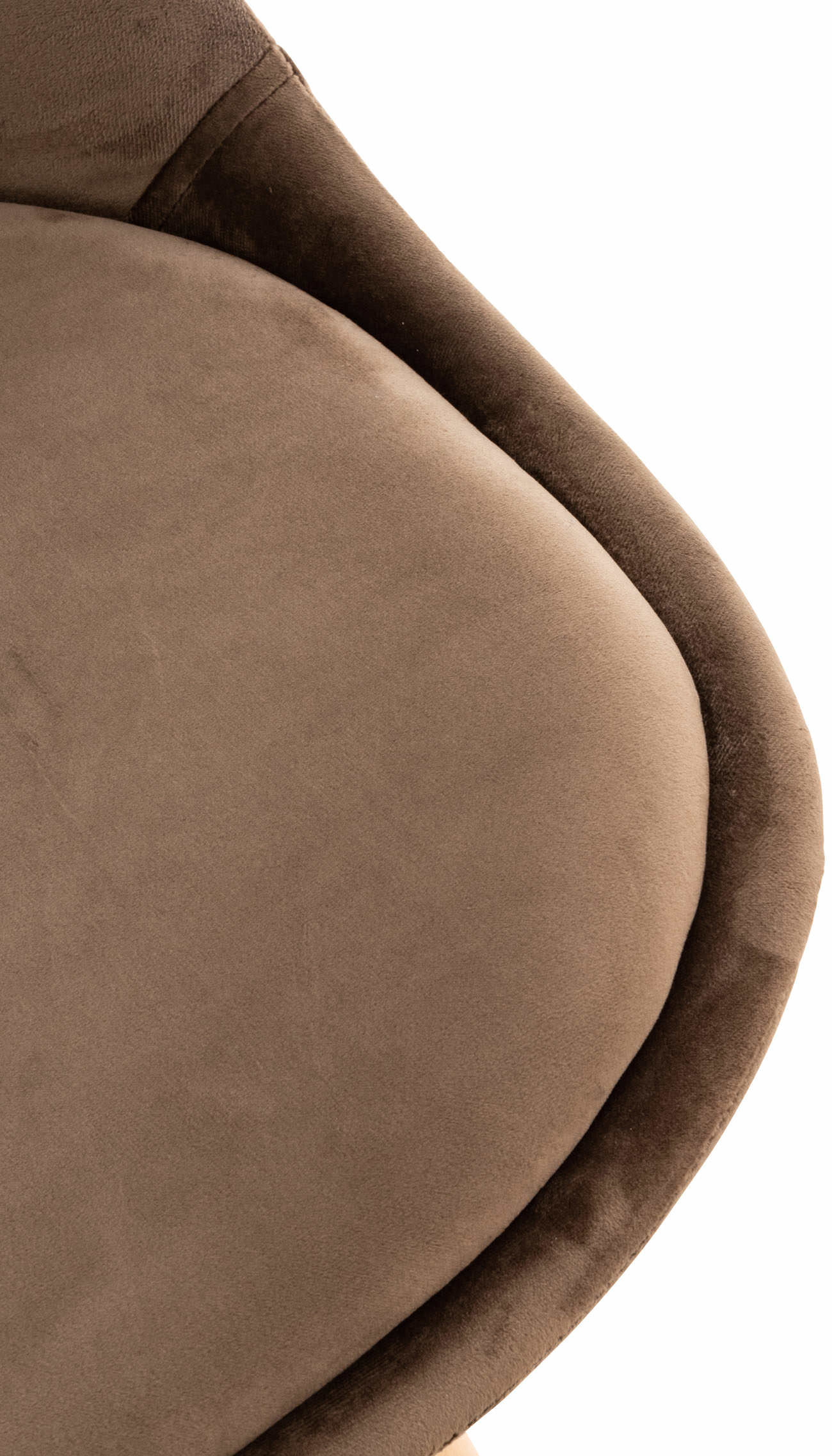 4er Set Stuhl Linares Samt, dunkelbraun