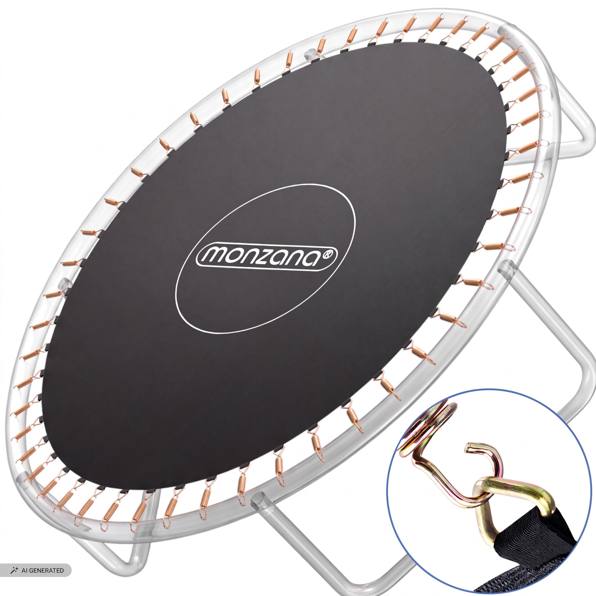 Trampolin Sprungtuch Schwarz Ø305cm