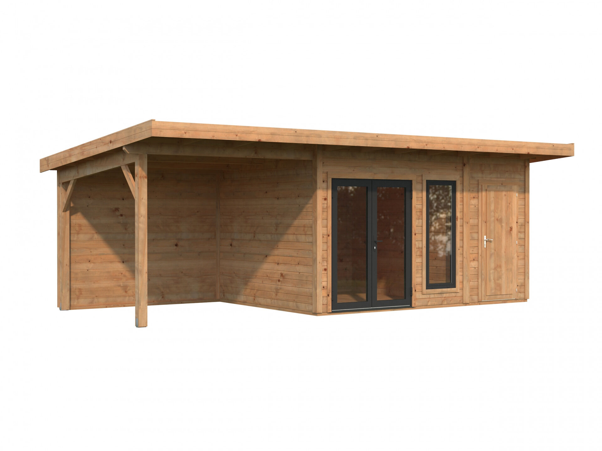 Palmako Pultdach Gartenhaus Aurelia 12,4+7,9 m²