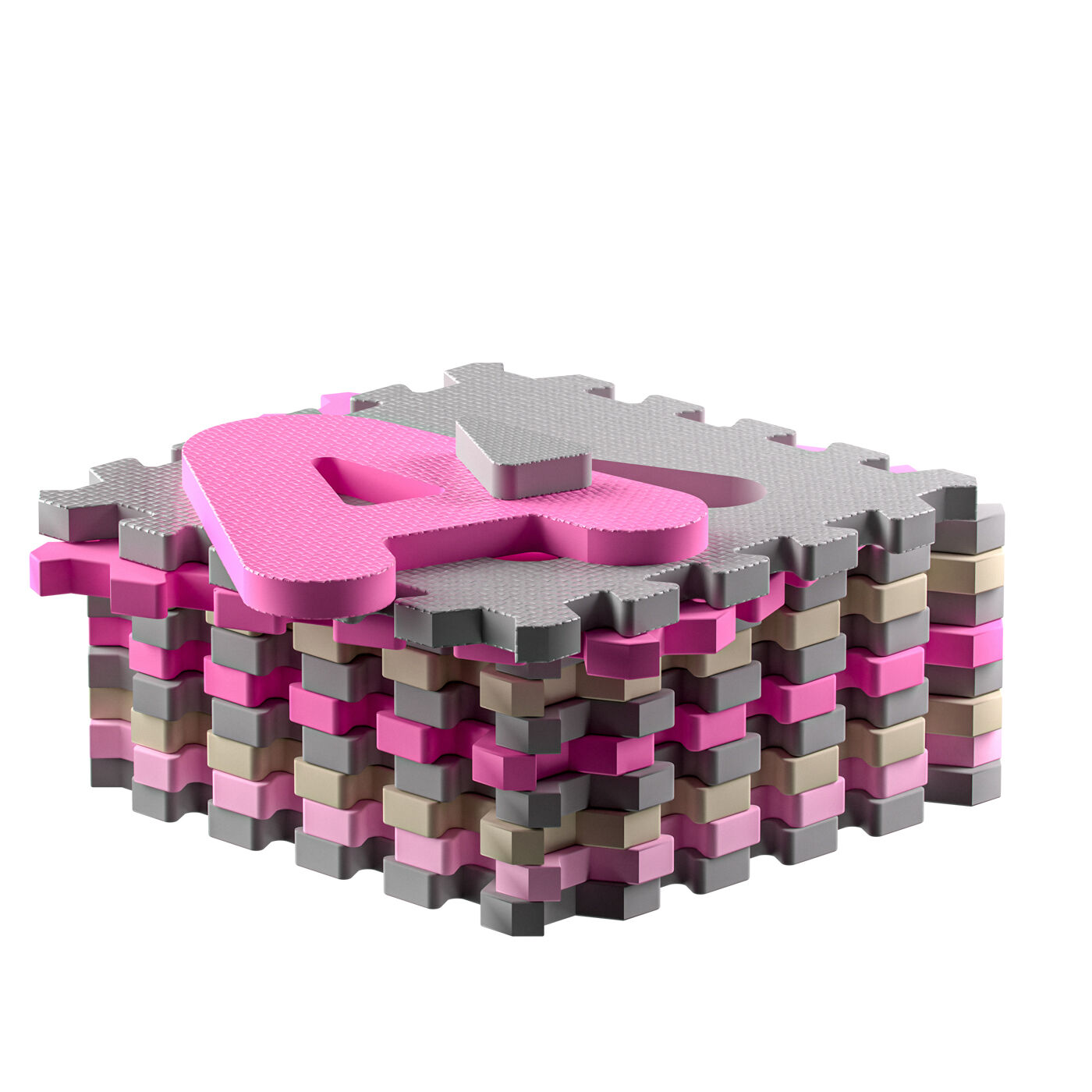 Puzzlematte 86-tlg Pink