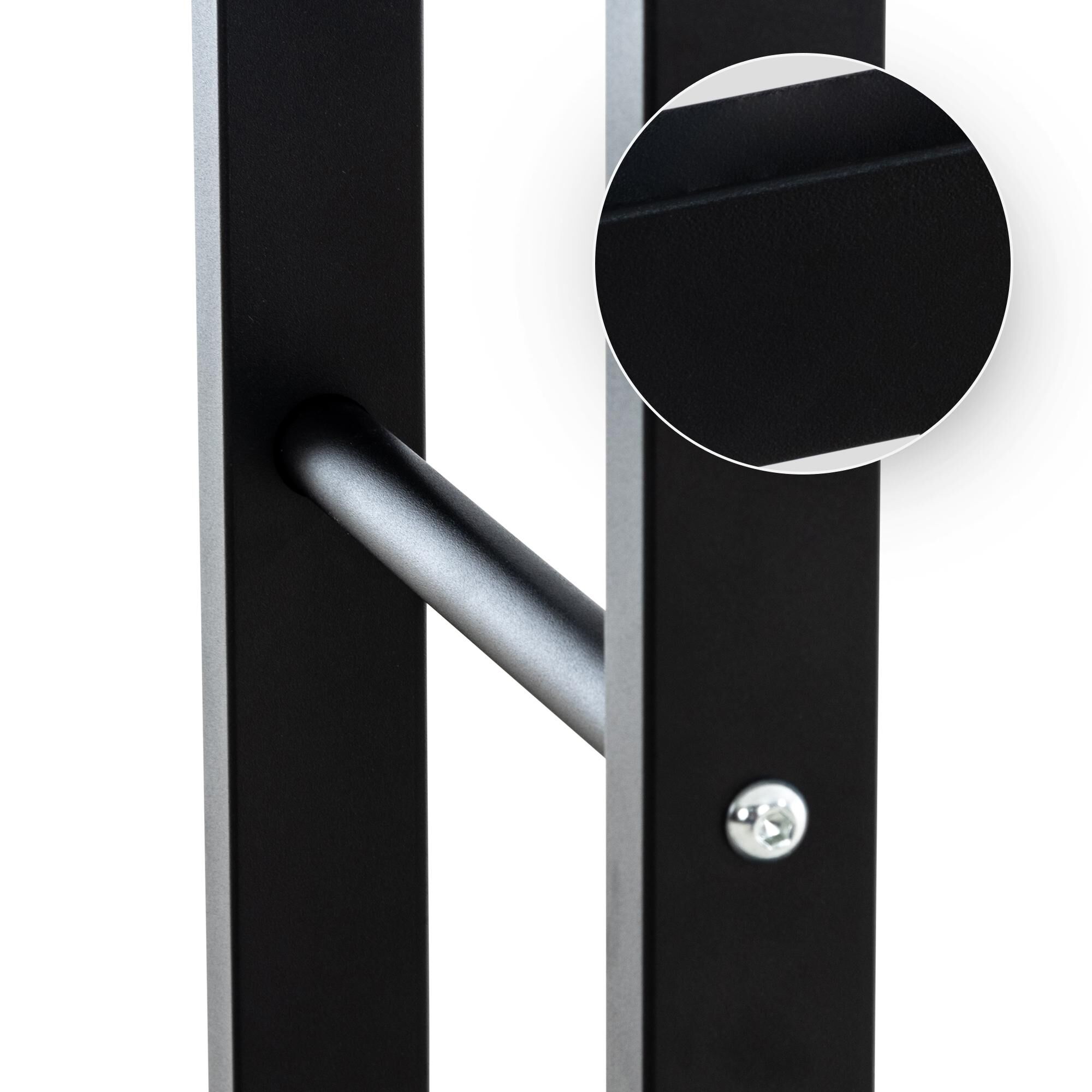 Kaminholzständer Keri mit Rollen 25x125x150, schwarz