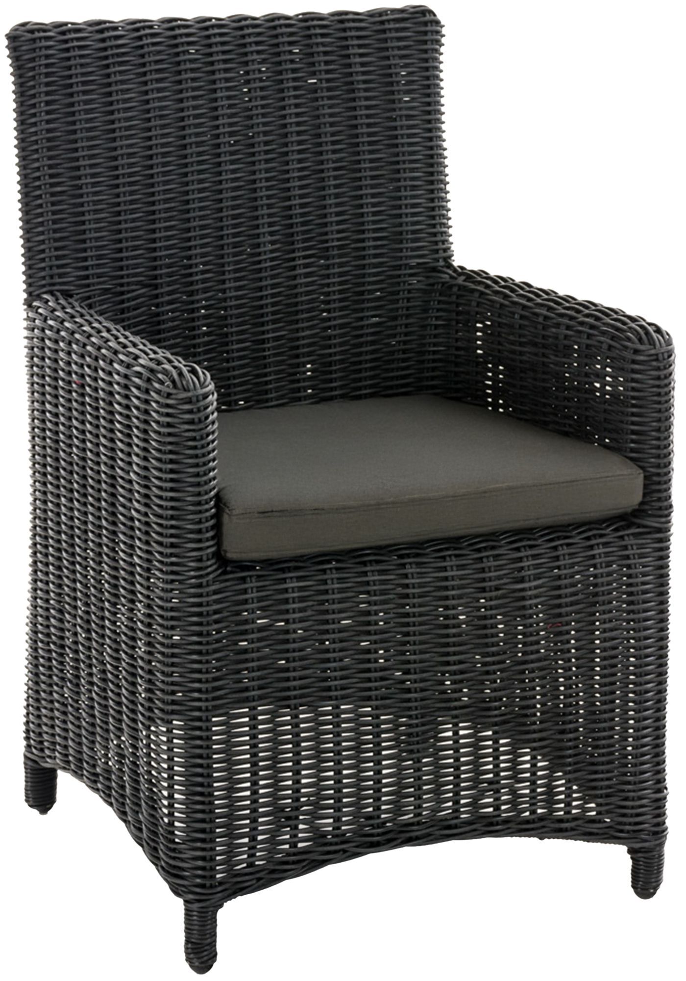 6er Set Stuhl Fontana / Sankt Marlo Anthrazit 5mm, schwarz