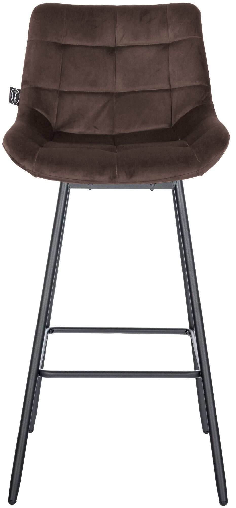 Barhocker Weston Schwenkbar Samt, braun