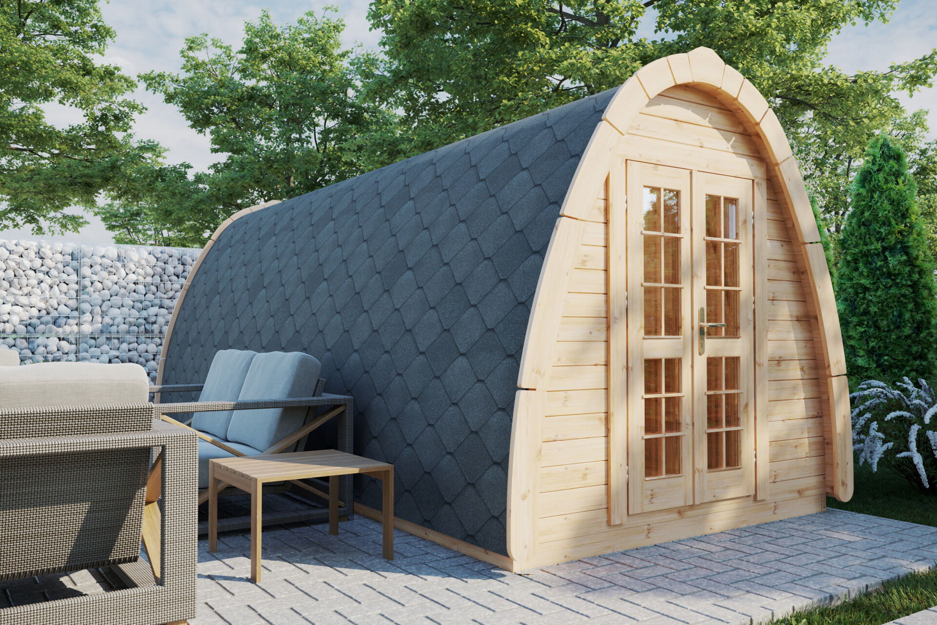 Camping Pod Helsinki 240x590, Bausatz