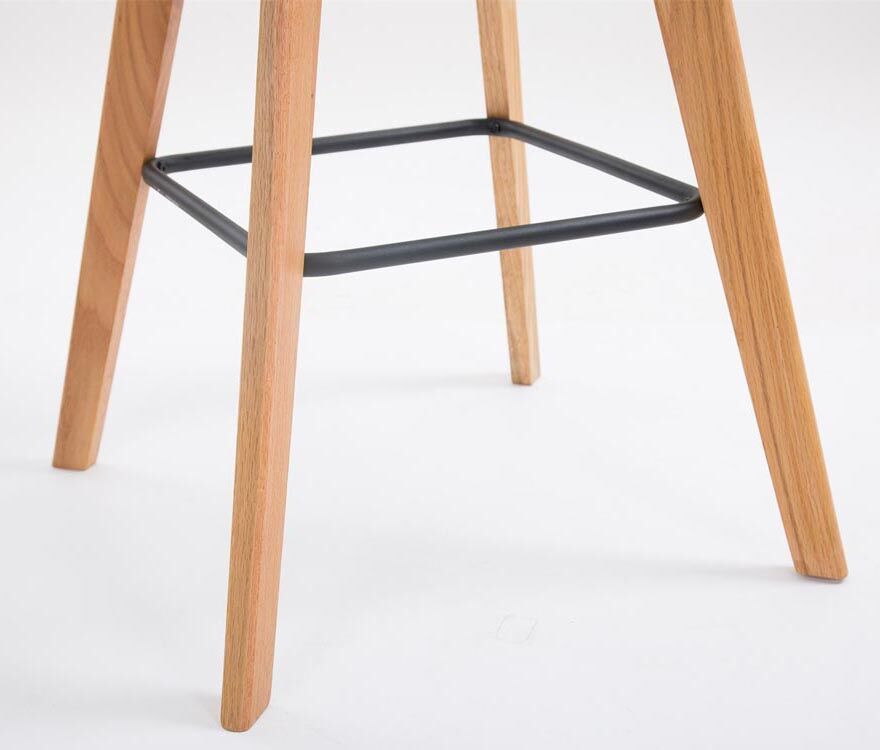 2er Set Barhocker Metz Kunststoff natura, weiß