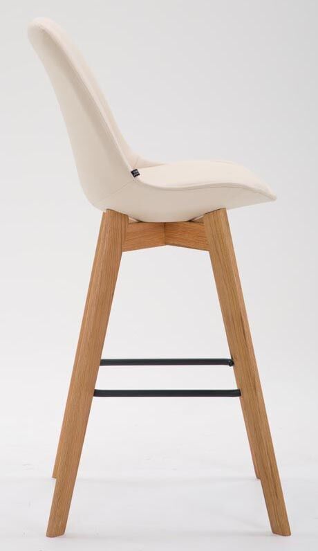 2er Set Barhocker Metz Kunstleder natura, creme