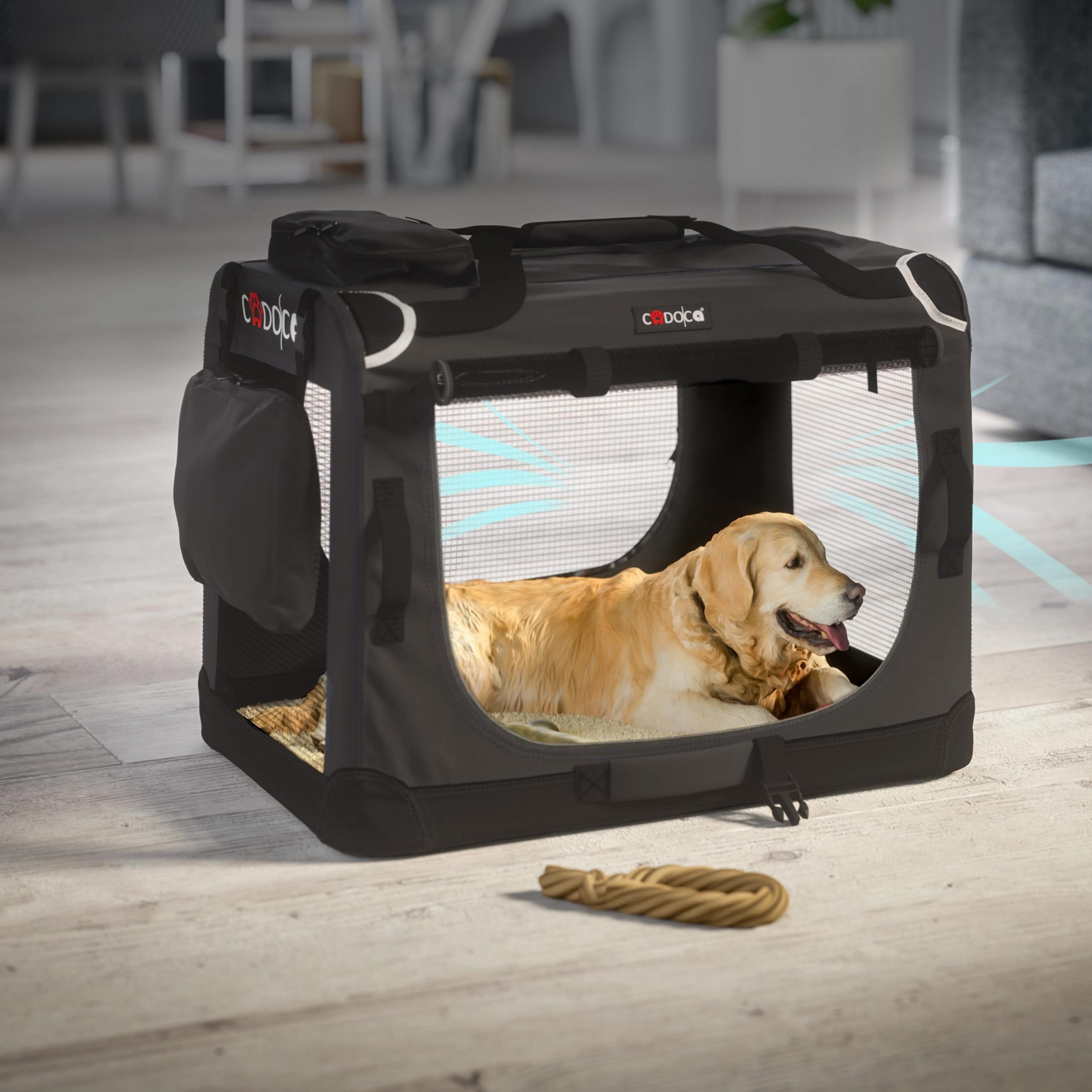 Hundebox faltbar XXL 90x60x66cm Anthrazit
