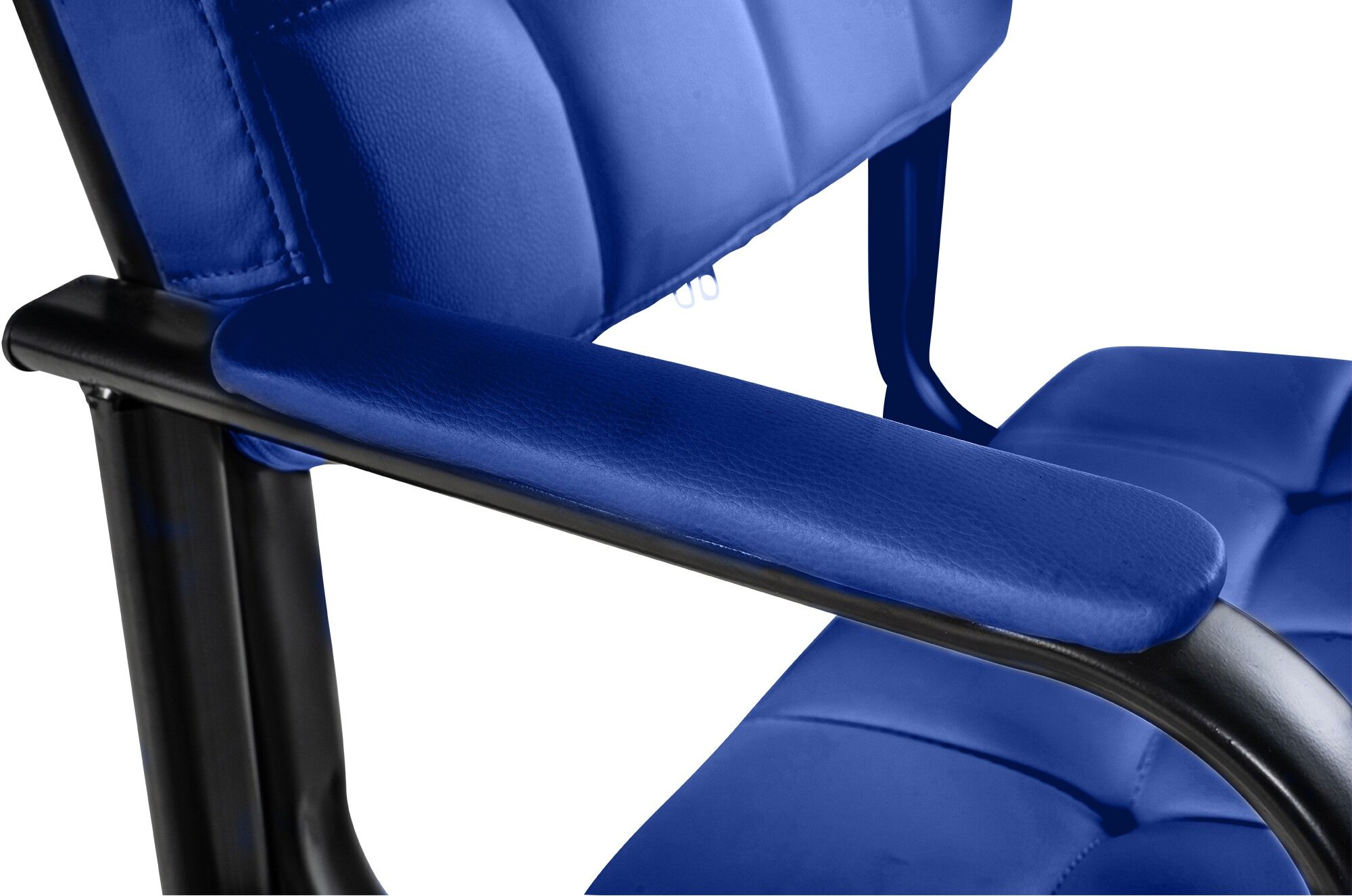 Besucherstuhl Canada B Kunstleder, blau