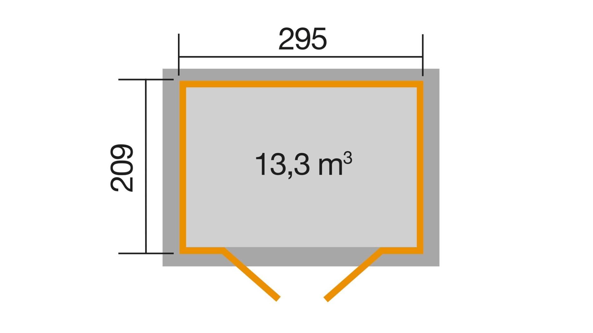 weka Gartenhaus 264 - 3,3x2,5m