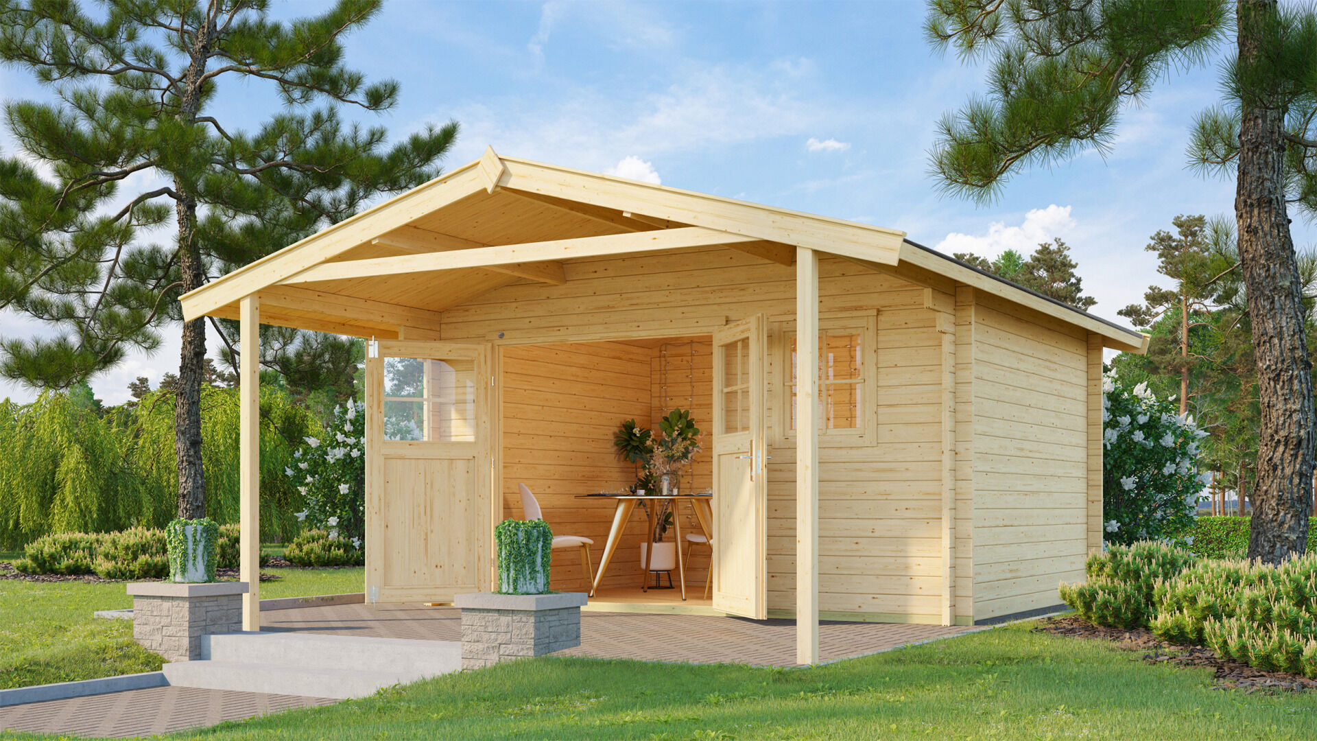 weka Gartenhaus 136 A 4,6x5,9m