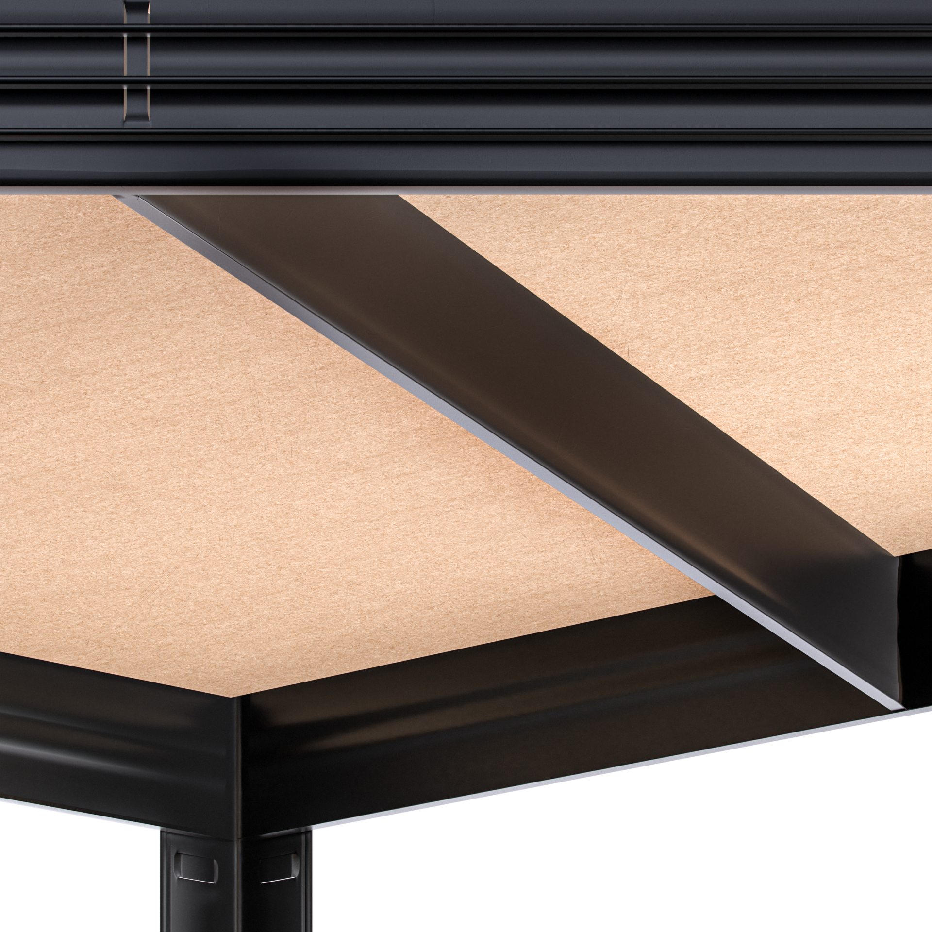 Schwerlasteckregal Schwarz 180x70x40cm verzinkt 875kg