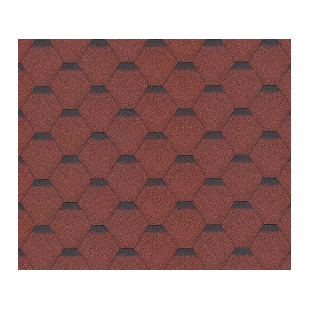 Schindeln Hexagonal Rot