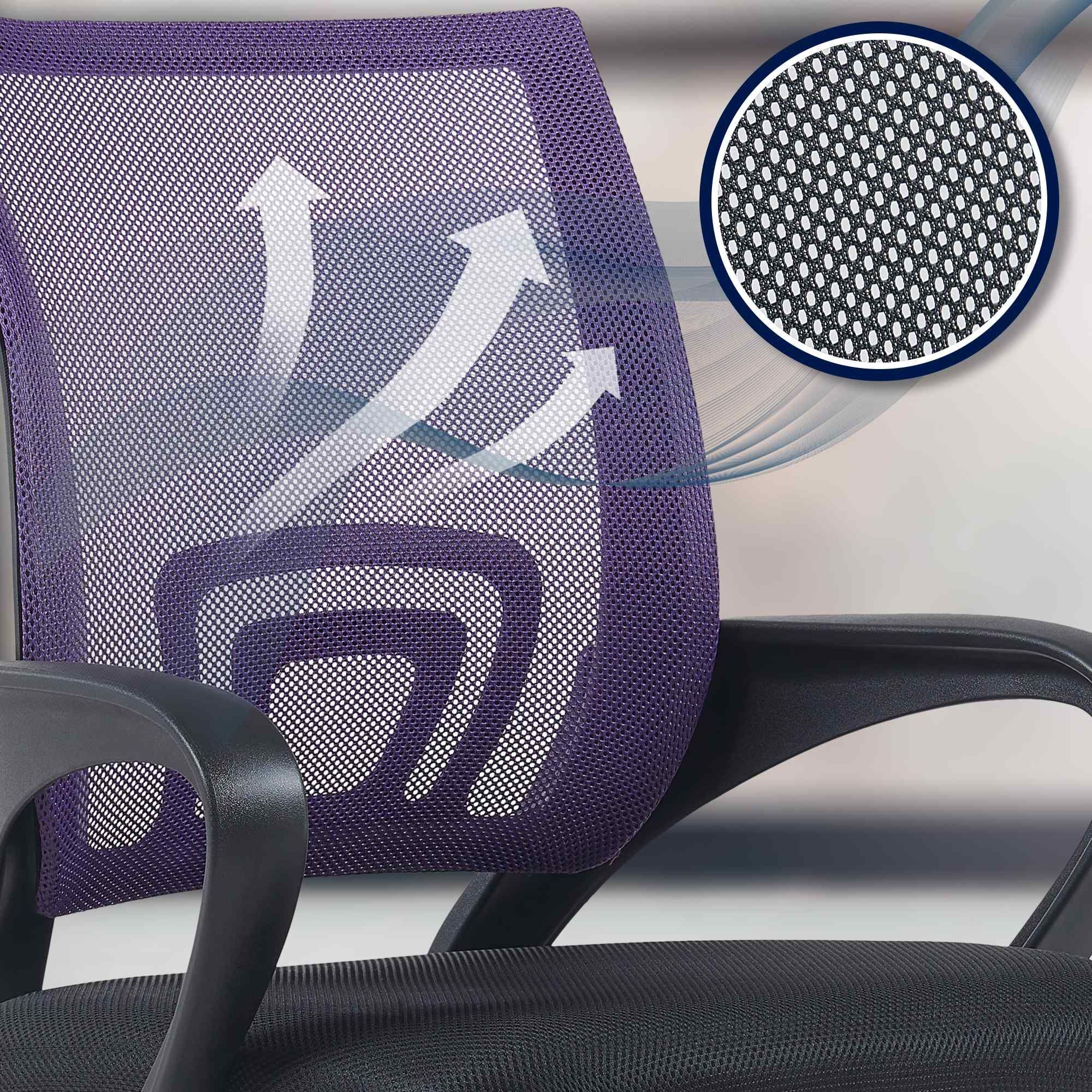 Bürostuhl Genius, lila