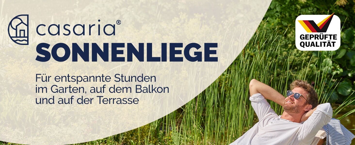 Faltbare Gartenliege Akazienholz FSC®-zertifiziert