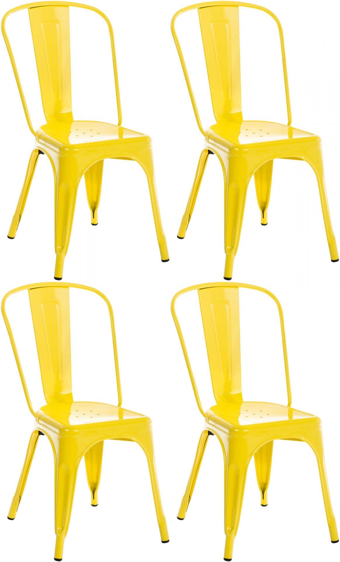 4er Set Stuhl Benedikt, gelb