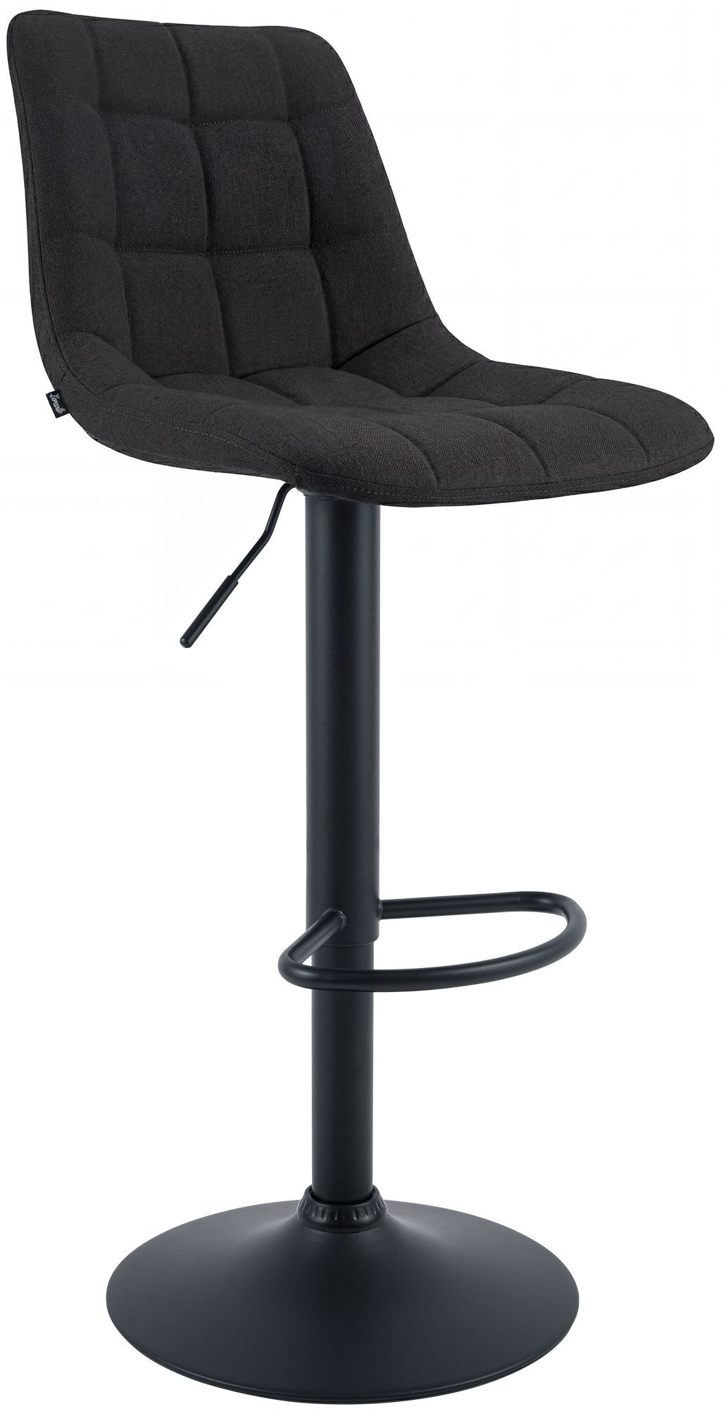 Barhocker Mapun Stoff, schwarz