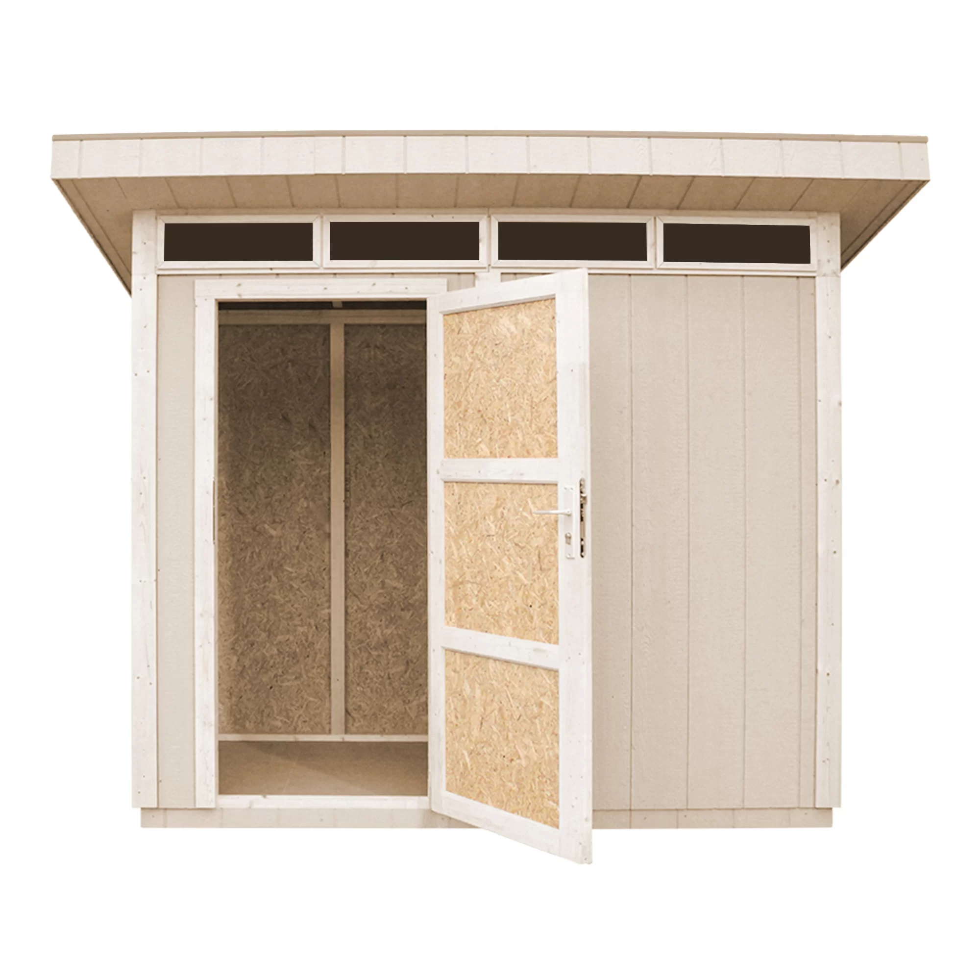 Pultdach Gartenhaus Norge mit LP® SmartSide® M901 – 250 x 118 cm – 3 m2