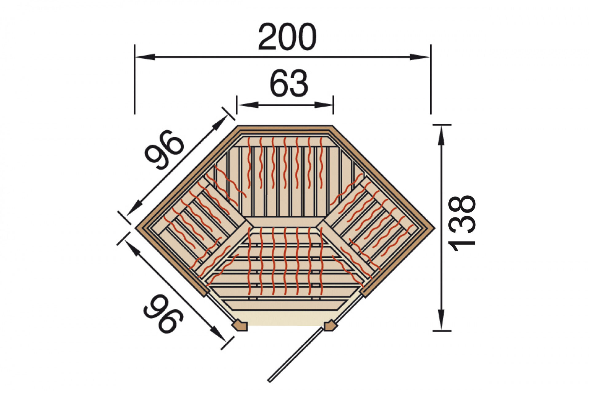 weka Infrarotkabine OSBY Eck