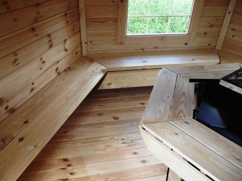 Finn Art Grillkota Elegance 9,2 m² Boden, Bänke, Tische