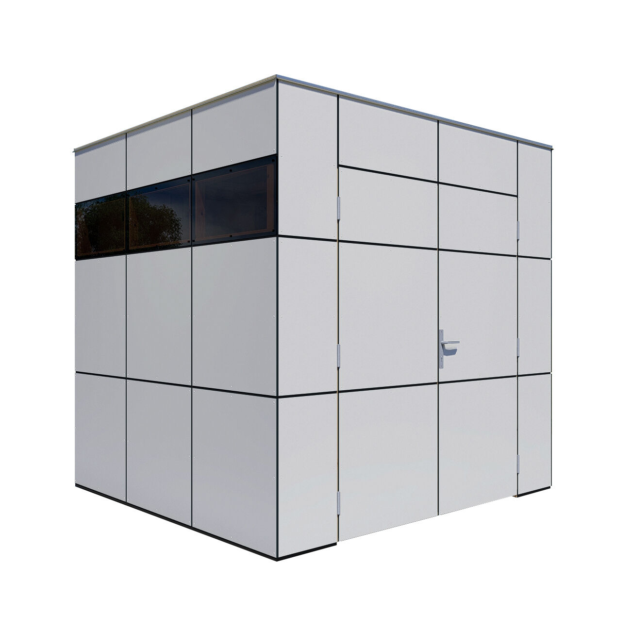 Gartenhaus HPL 1 hellgrau