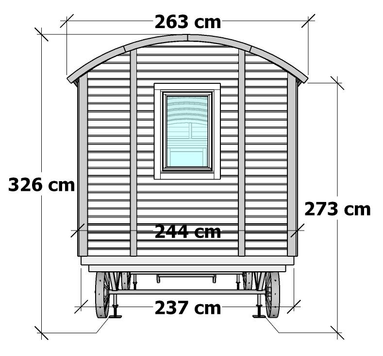 Pipowagen Tinyhaus Bauwagen Zirkuswagen 6m